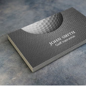Carte De Visite Golf professionnel Métal Mesh Texture