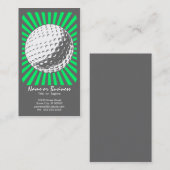 Carte De Visite golf : rétros rayons : (Devant / Derrière)
