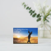 Carte De Visite Golf Trainer Scenic Business Cards (Debout devant)