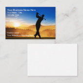 Carte De Visite Golf Trainer Scenic Business Cards (Devant / Derrière)