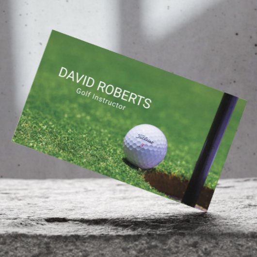 Carte De Visite Golfe Instructeur Hole dans un sport professionnel