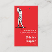 Carte De Visite Golfeur (Devant)