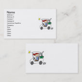 Carte De Visite Golfeur dans le chariot de golf (Devant / Derrière)