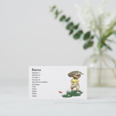 Carte De Visite Golfeur de femme (Debout devant)