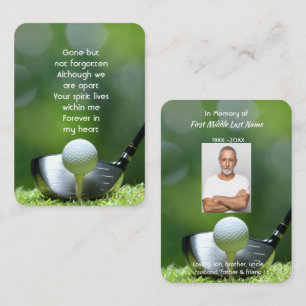 Carte De Visite Golfeur Golf Golf Memorial Cadeau