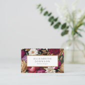 Carte De Visite Golfs riches et design floral dynamique (Debout devant)