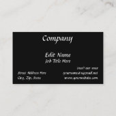 Carte De Visite Gondoles sur un canal vénitien (Dos)