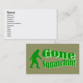 Carte De Visite Gone Squatchin (Devant / Derrière)