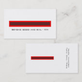 Carte De Visite good-evil BC (Devant / Derrière)