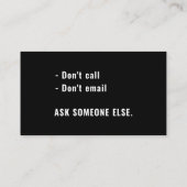 Carte De Visite Goodbye Tension Hello Pension Funny Retraite (Dos)