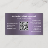 Carte De Visite Google Avis (Dos)