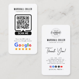 Carte De Visite Google Avis Avis sur l'entreprise Code QR