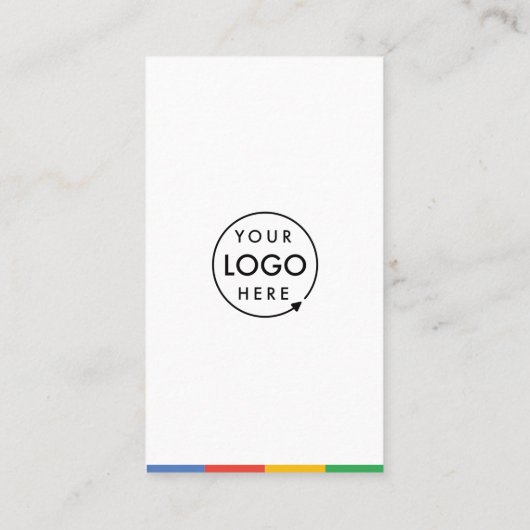 Carte De Visite Google Avis | Business Review Link QR Code (Dos)