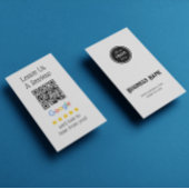 Carte De Visite Google Avis QR Code Laissez-nous un examen
