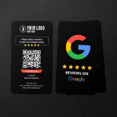 Carte De Visite Google Avis QR Code Note Mon entreprise 5 étoiles