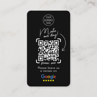 Carte De Visite Google Avis | Revue de l'entreprise | QR Code Busi