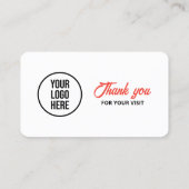 Carte De Visite Google blanc Commentaires QR Code Business Review  (Dos)