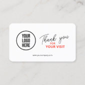 Carte De Visite Google Laissez-nous examiner QR Code Merci d'entre (Dos)