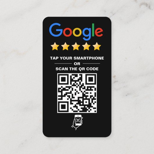 Carte De Visite Google Review (Dos)