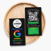 Carte De Visite Google Review Avec Lien Et Logo De Code QR