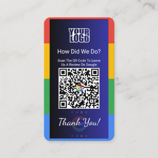 Carte de visite Google Review avec lien Facebook