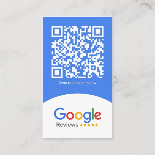 Carte De Visite Google Review Card Pour toute entreprise (Dos)
