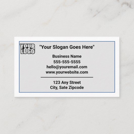 Carte De Visite Google Review moderne W/ QR Code Modèle (Dos)