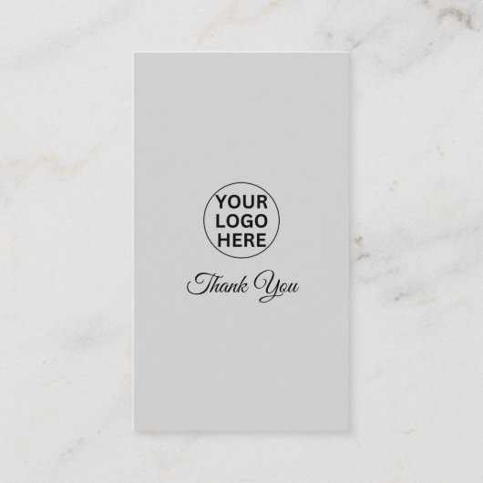 Carte De Visite Google Review My Business 5 Star Qr Code Gris (Dos)