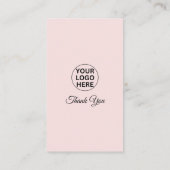 Carte De Visite Google Review My Business 5 Star Qr Code Rose (Dos)