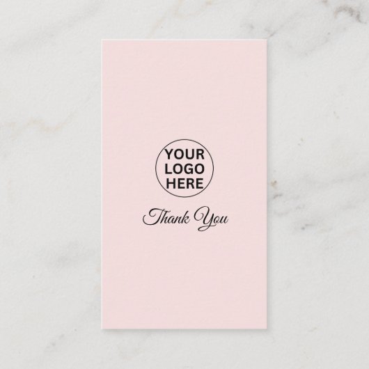 Carte De Visite Google Review My Business 5 Star Qr Code Rose (Dos)