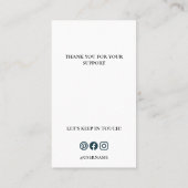 Carte De Visite Google Review My Business Ajouter Logo Code Qr (Dos)