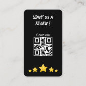 Carte De Visite Google Review My Business manuscrit Qr Code (Devant)