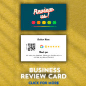 Carte De Visite Google Review My Business Merci Qr Code