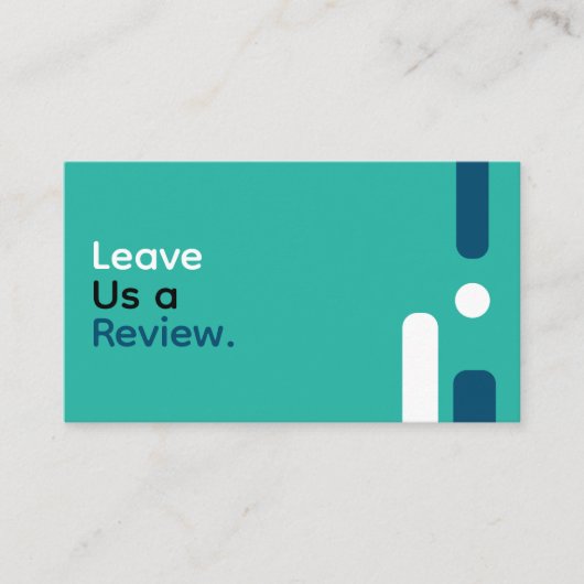 Carte De Visite Google Review My Business Modern Qr Code (Devant)