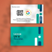 Carte De Visite Google Review My Business Modern Qr Code