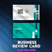Carte De Visite Google Review My Business Modern Qr Code