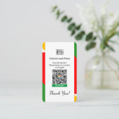 Carte de visite Google Review Pour Petites Entrepr (Debout devant)