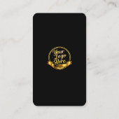 Carte De Visite Google Review QR Code Black Gold (Dos)