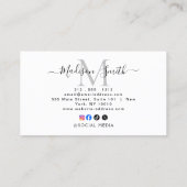 Carte De Visite Google Review With QR Code Link Business Card (Dos)