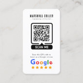 Carte De Visite Google Reviews | Business Review Us | QR Code (Devant)