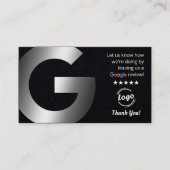 Carte De Visite Google Reviews Premium QR (Devant)