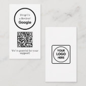 Carte De Visite Google Reviews QR | Custom Business Feedback Link (Devant / Derrière)