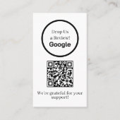 Carte De Visite Google Reviews QR | Custom Business Feedback Link (Devant)