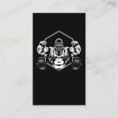 Carte De Visite Gorilla Poids Levant Motivation (Devant)