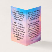 Carte De Visite Gospel Tract (Extérieur)