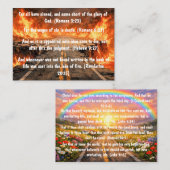 Carte De Visite Gospel Tract Two Roads Card (Devant / Derrière)