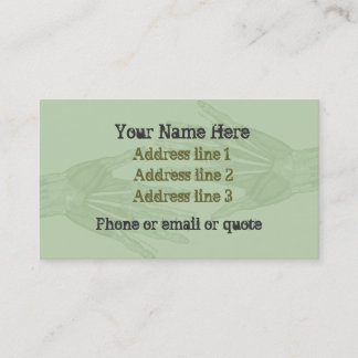 Carte de visite Goth Anatomy Hands