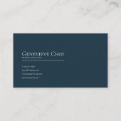 Carte De Visite Gothic Fairytale Midnight Rose Crescent Moon (Dos)