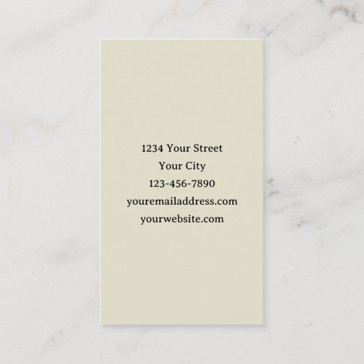 Carte De Visite Gothic Skeleton On Beach (Dos)