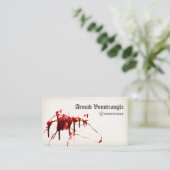 Carte De Visite Gouffre De Sang, Horreur (Debout devant)